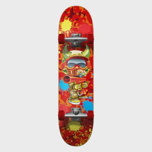 Speed Demons Paintballer Complete Skateboard - Red - 7.5’’