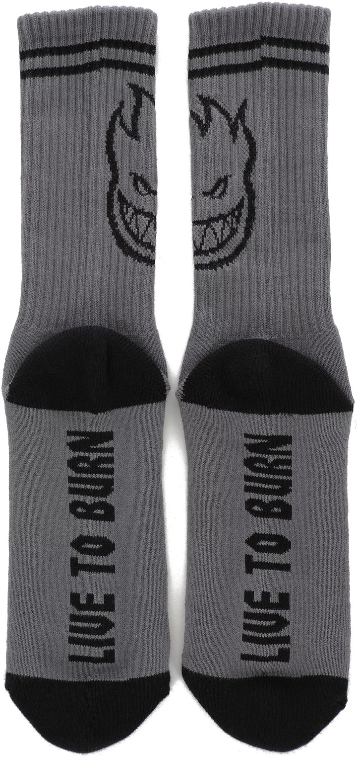 Spitfire Bighead Socks - Charcoal / Black 