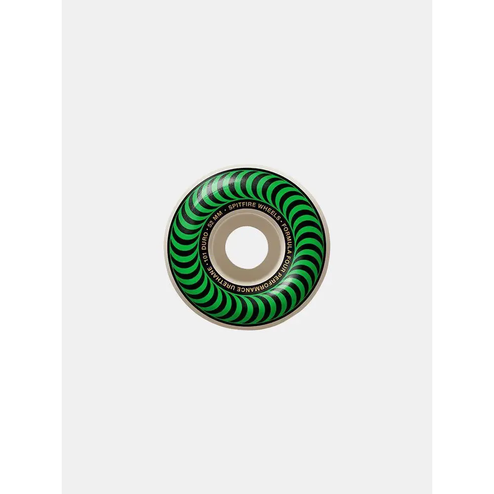 Spitfire F4101 Classic Green Wheels - 52mm