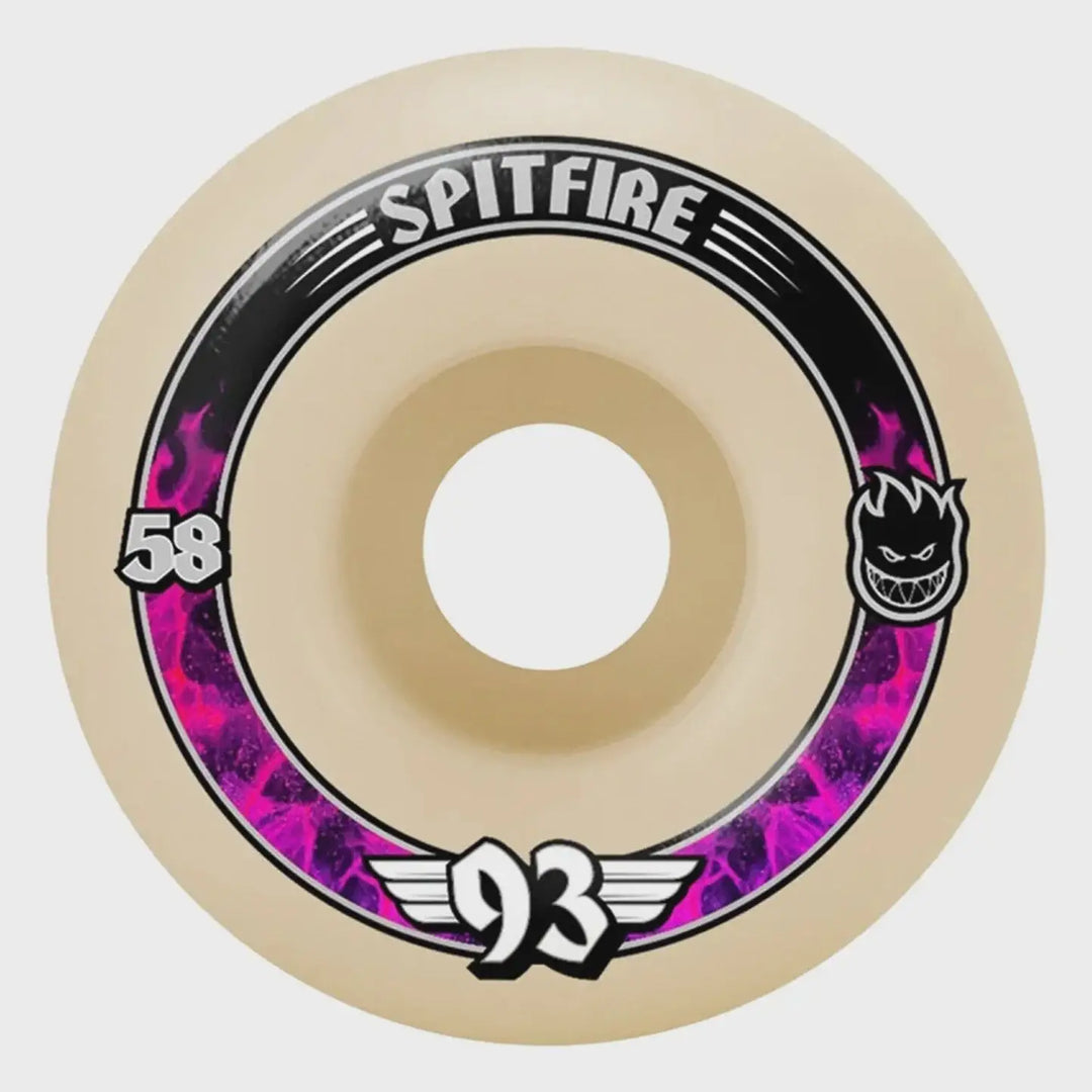 Spitfire F493 Radial Skate Wheels - Pink - 58mm