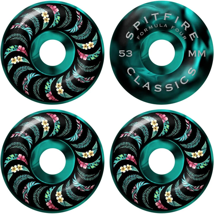 Spitfire F499 Floral Classic Skate Wheels - 53mm