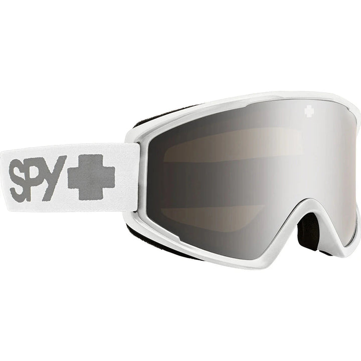 Spy Crusher Elite Snow Goggles 2026 Eco Matte White / Silver Mirror 