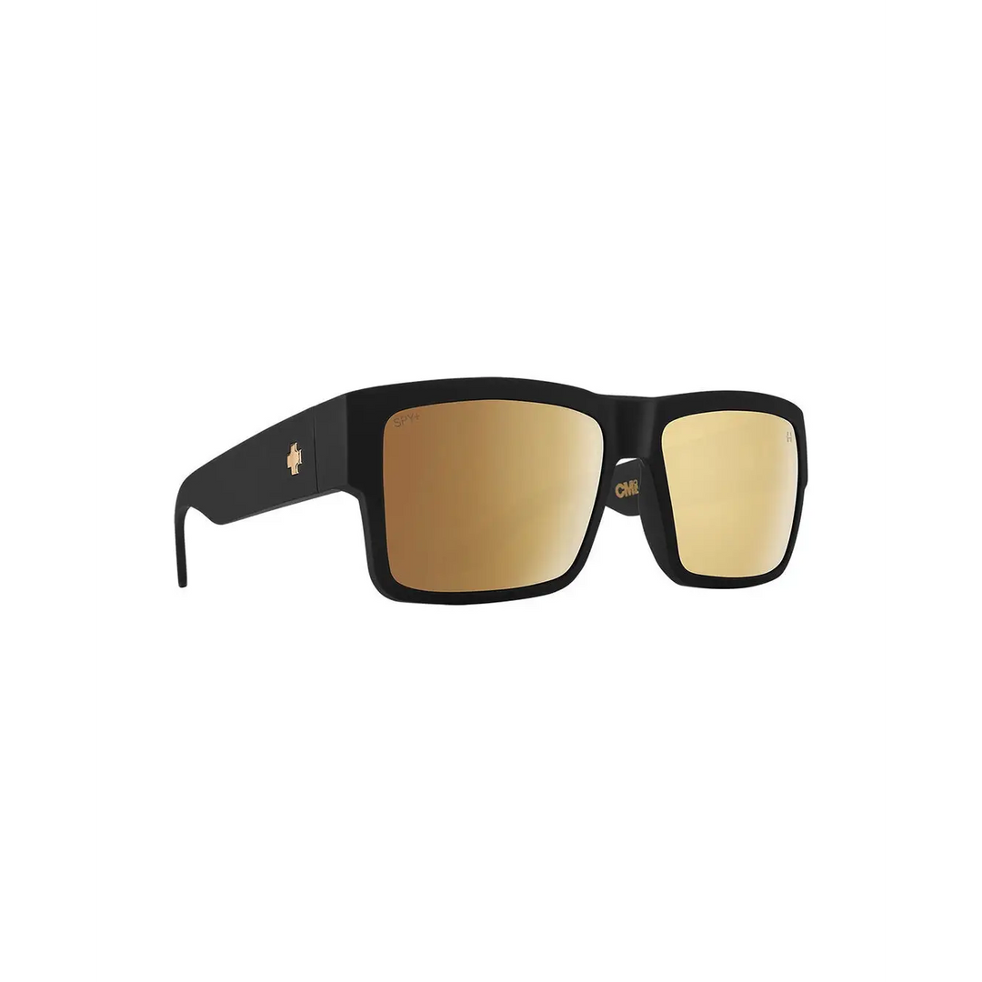 Spy Cyrus Club Sunglasses - Midnite Soft Matte Black / Happy Bronze Gold Spectra Mirror