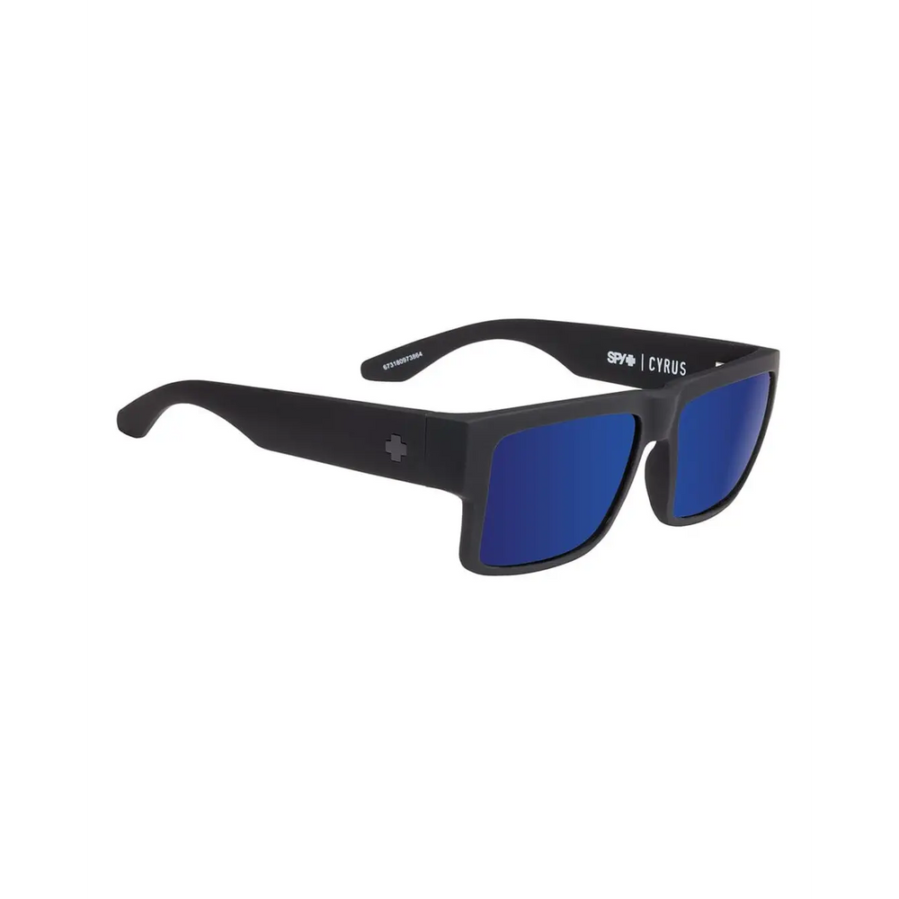 Spy Cyrus Sunglasses Soft Matte Black / Happy Bronze w Blue Spectra 