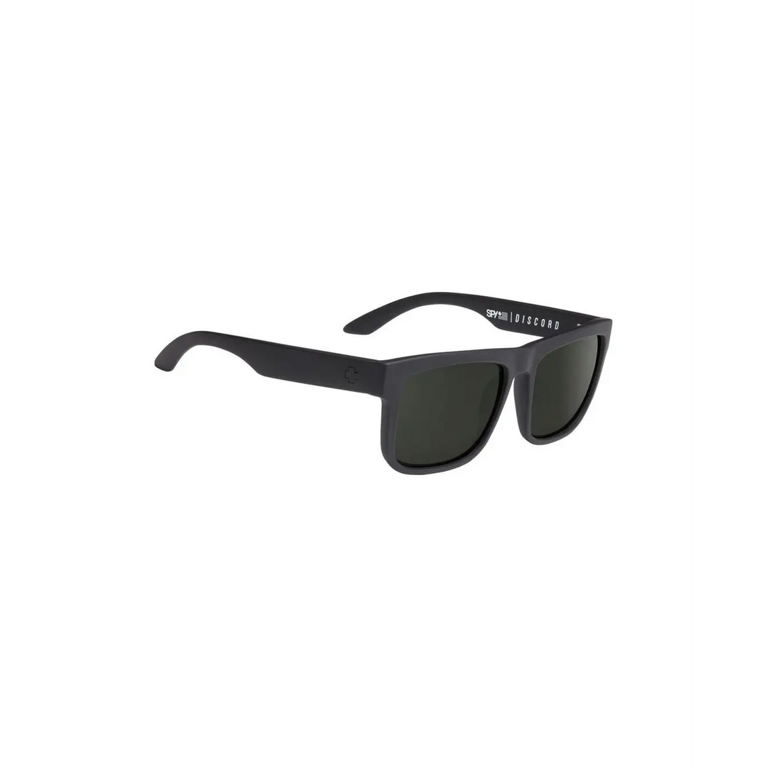 Spy Discord SOSI Polarised Sunglasses - Matte Black / Happy Grey Green Polar