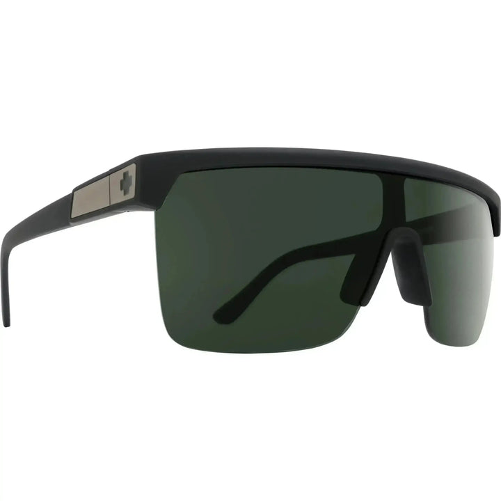 SPY FLYNN 5050 SUNGLASSES Soft Black / HD Plus Grey Green 