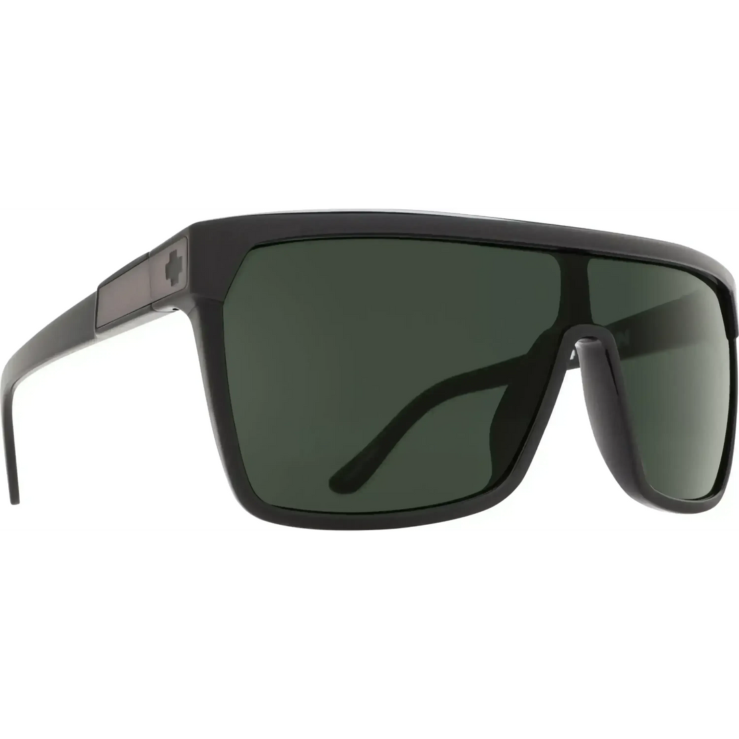 Spy Flynn Sunglasses Black Matte Black / Happy Grey Green 