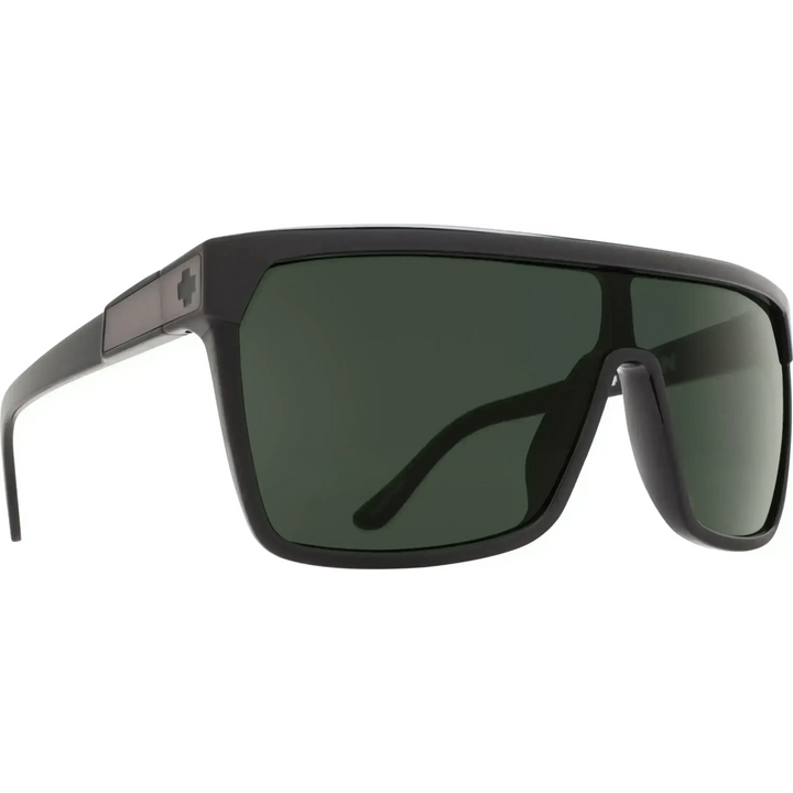 Spy Flynn Sunglasses Black Matte Black / Happy Grey Green 