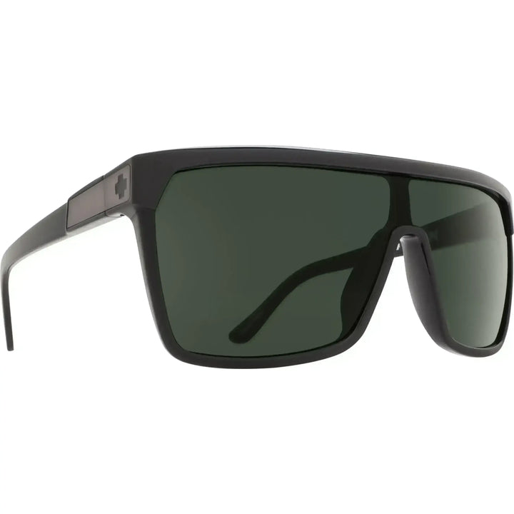 Spy Flynn Sunglasses Black Matte Black / Happy Grey Green 