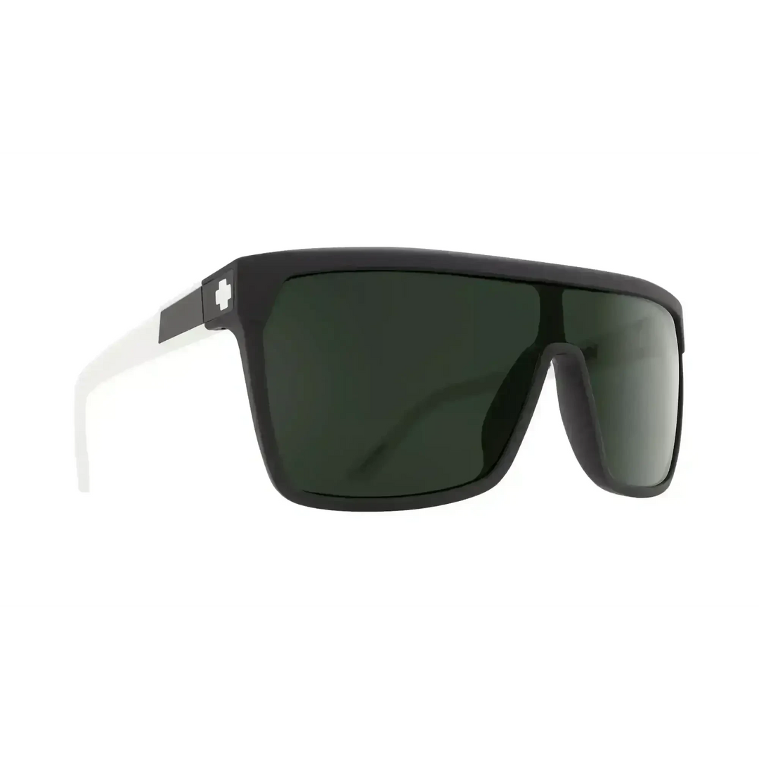 Spy Flynn Sunglasses Matte Ebony Ivory / Happy Grey Green 