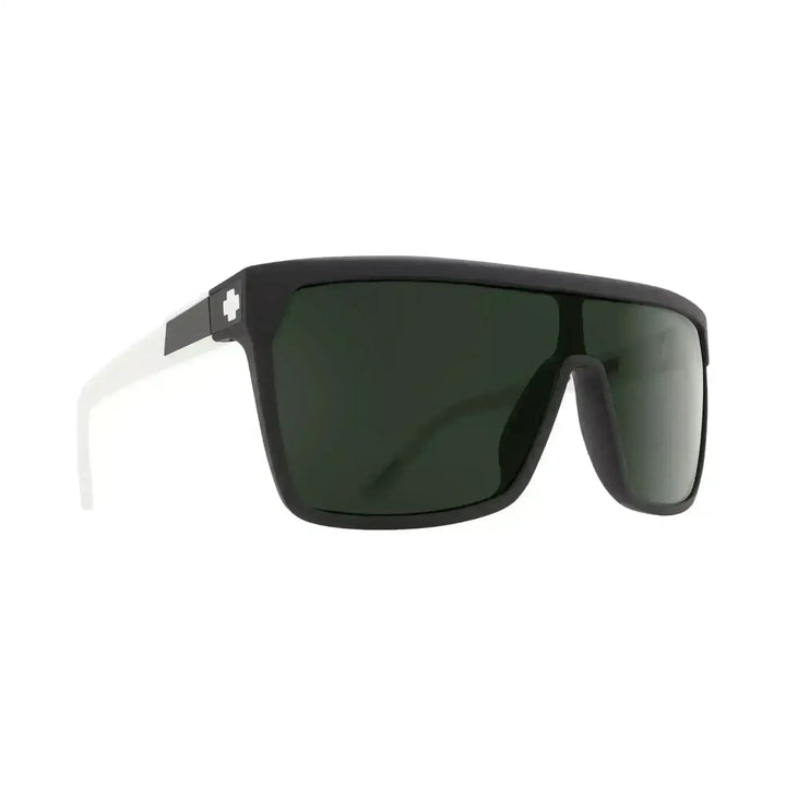 Spy Flynn Sunglasses Matte Ebony Ivory / Happy Grey Green 