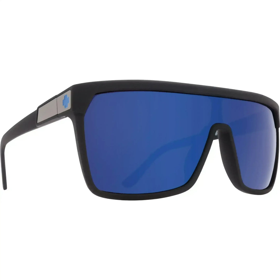SPY FLYNN SUNGLASSES SoftMatteBlackHappyBronzeBlueSpec 