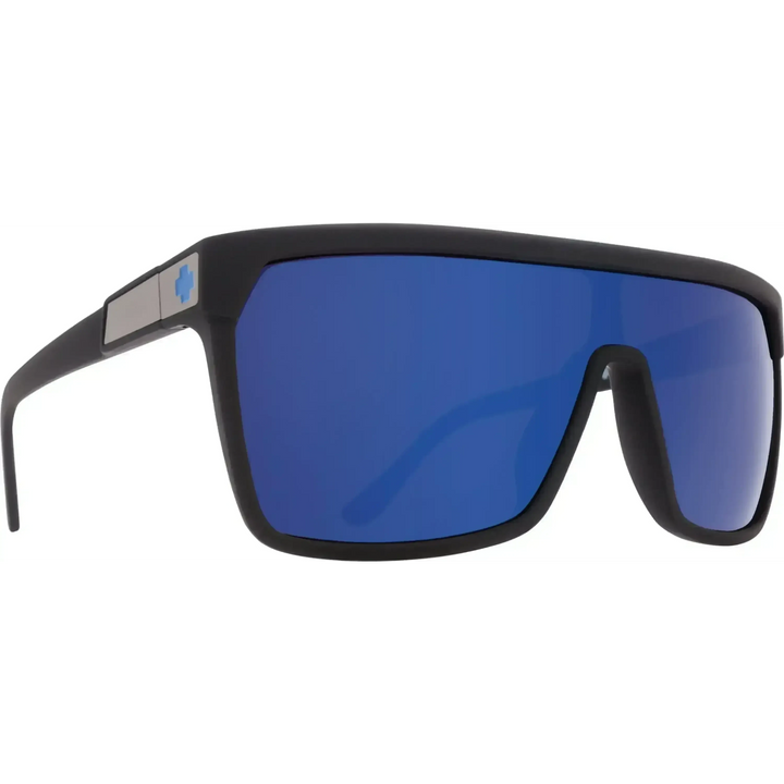 SPY FLYNN SUNGLASSES SoftMatteBlackHappyBronzeBlueSpec 