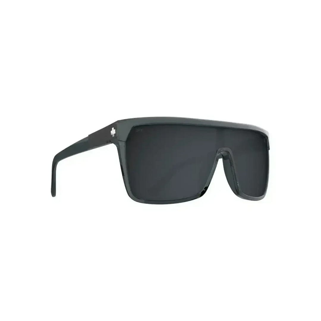 Spy Flynn Sunglasses - Translucent Gunmetal / Happy Gray Gunmetal Mirror