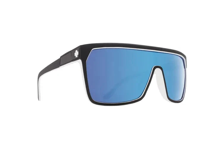 Spy Flynn Sunglasses Whitewall / Happy Grey Green w Light Blue Spectra 