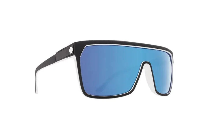 Spy Flynn Sunglasses Whitewall / Happy Grey Green w Light Blue Spectra 
