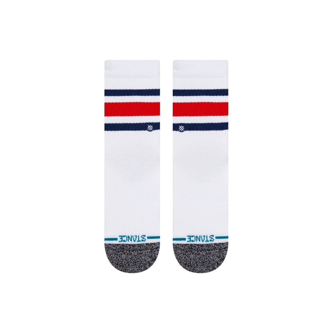 Stance Boyd St Youth Cotton Crew Socks - White 