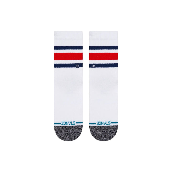 Stance Boyd St Youth Cotton Crew Socks - White 