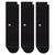 Stance Icon Crew 3 Pack Socks Black M 