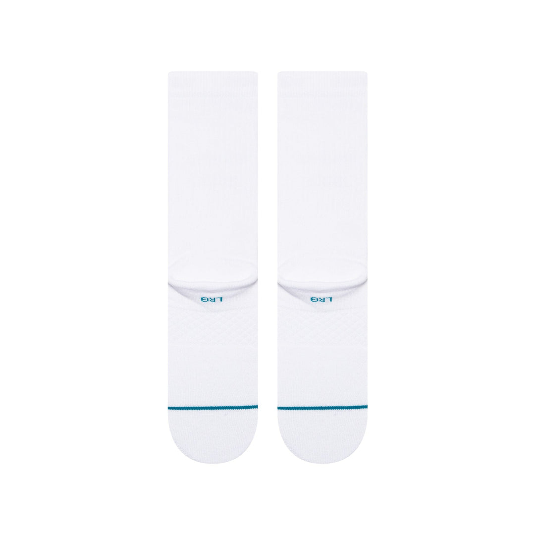 Stance Icon Crew Socks - White / Black 