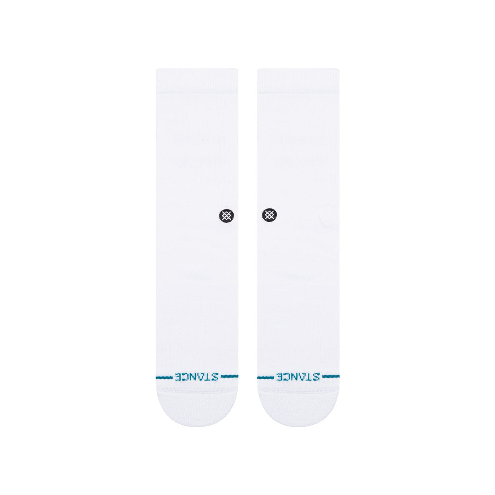 Stance Icon Crew Socks - White / Black 