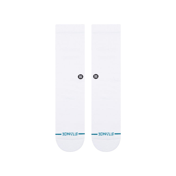 Stance Icon Crew Socks - White / Black 