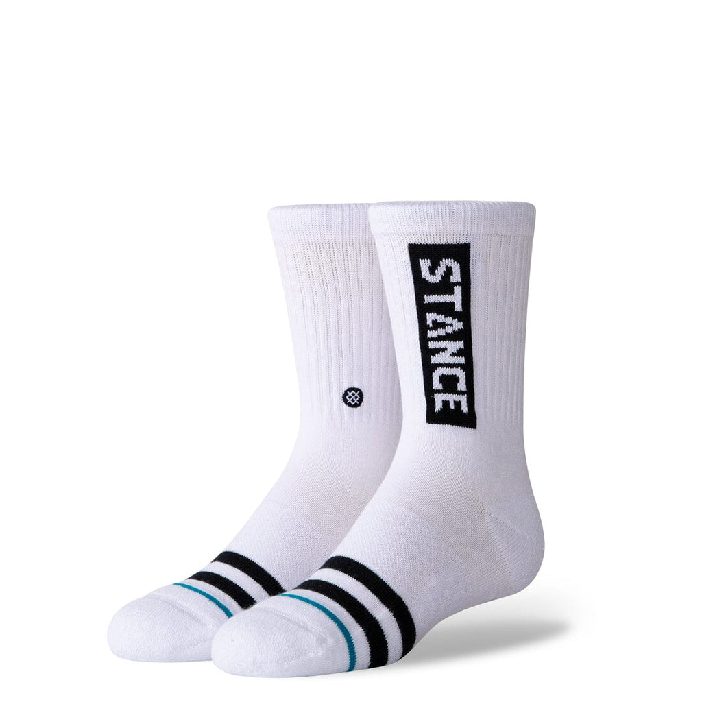 Stance OG Kids Crew Socks White M 