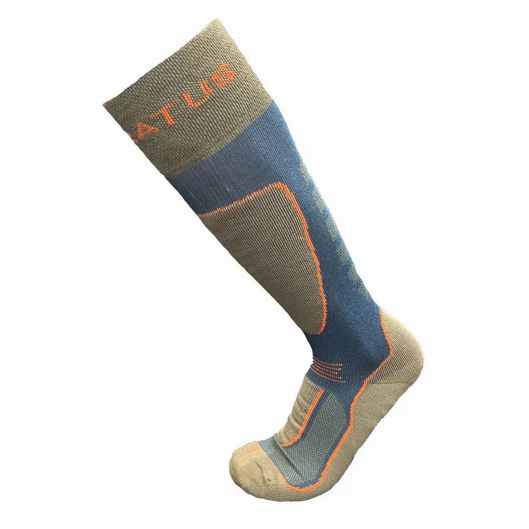 Stratus Merino Comfort Socks S Moss / Petrol / Fire 