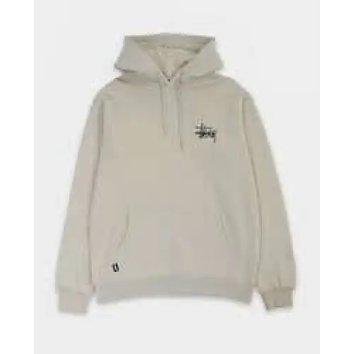 Stussy Graffiti LCB Fleece Hoody Olive Grey M 