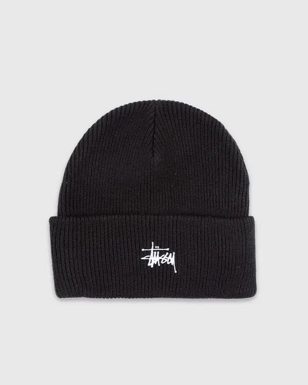 Stussy Graffiti Tall Beanie Black White 