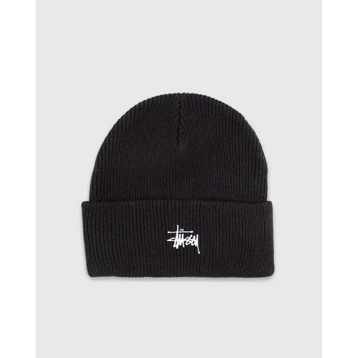 Stussy Graffiti Tall Beanie Black White 