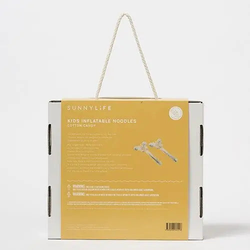 Sunnylife Kids Inflatable Noodle Cotton Candy Glitter Set of 2 