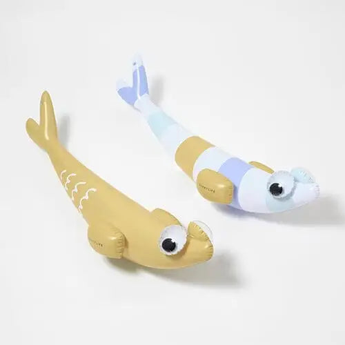 Sunnylife Kids Inflatable Noodle Finn The Fish Multi Set Of 2 