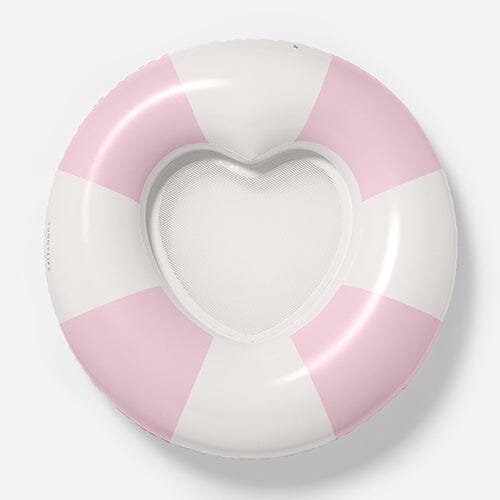 Sunnylife Luxe Tube Pool Ring Stole My Heart Pink Stripe 