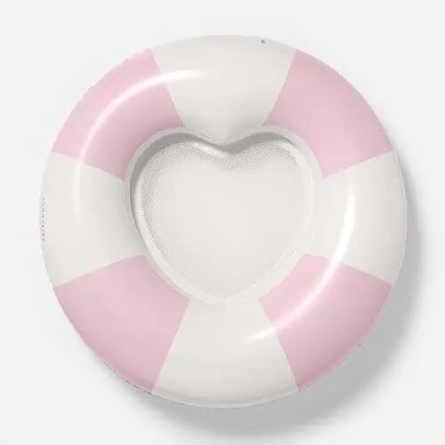 Sunnylife Luxe Tube Pool Ring Stole My Heart Pink Stripe 