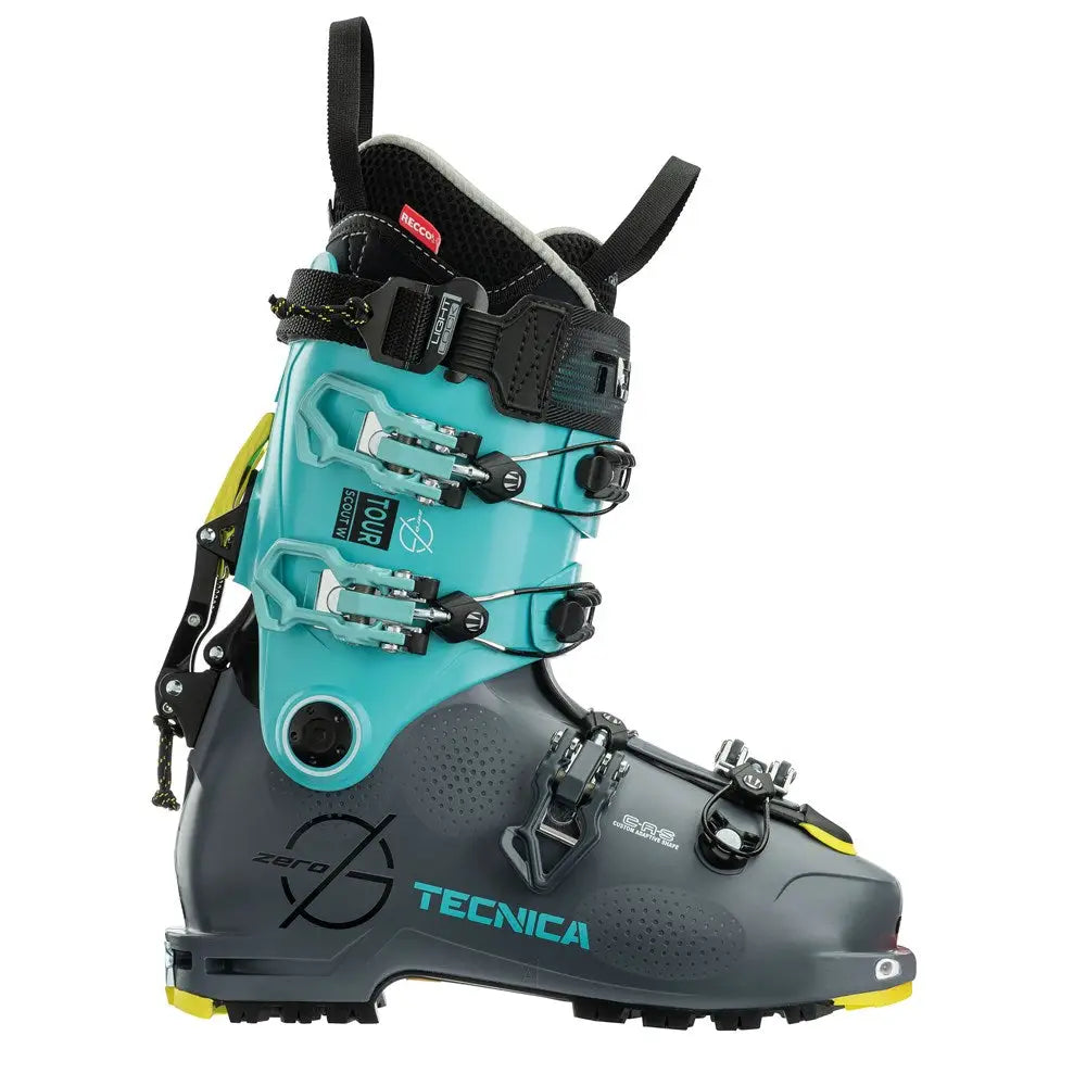 Tecnica Womens Zero G Tour Scout Ski Boots - Grey Light Blue / 25.5