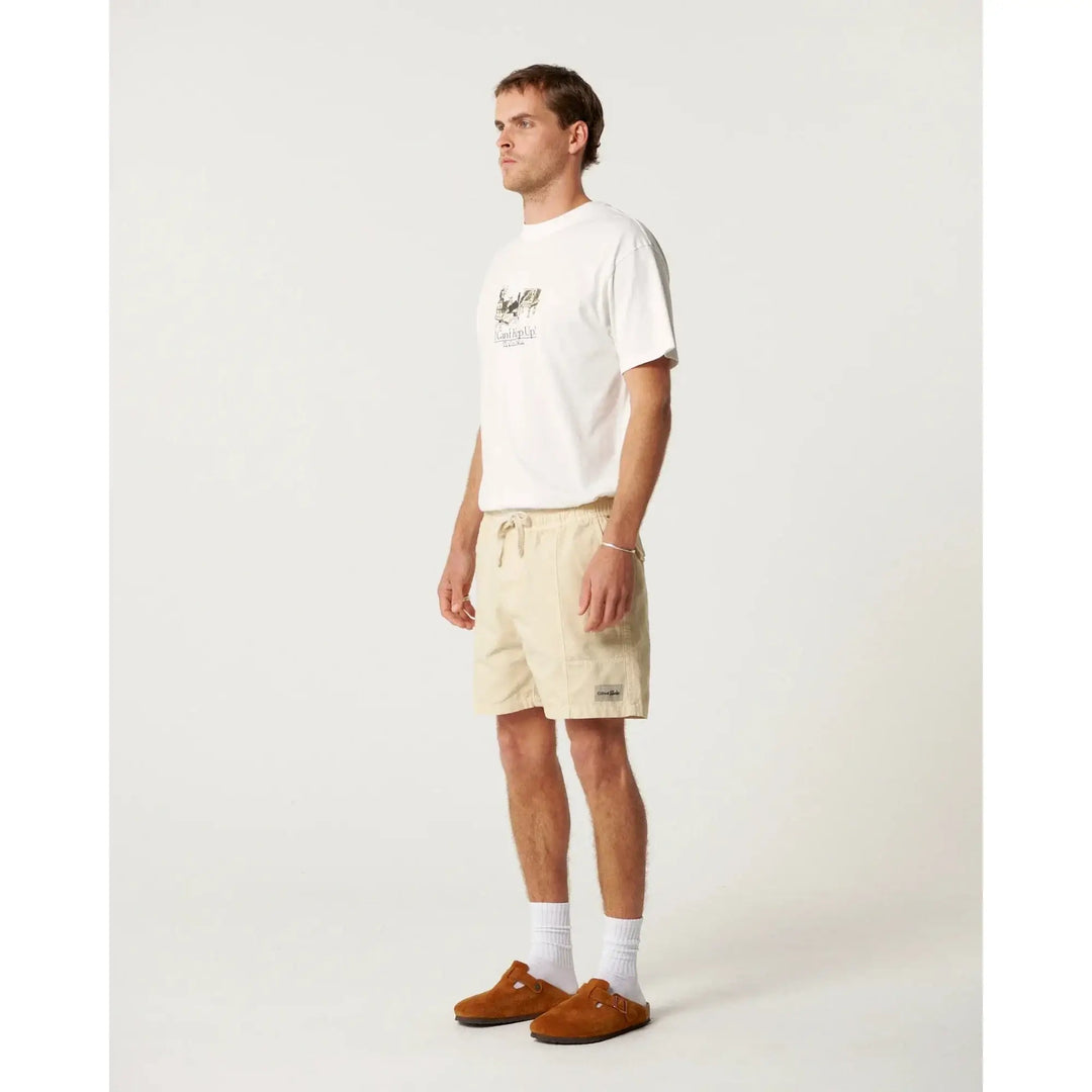 The Critical Slide Society All Day Canvas Shorts Ecru 30 
