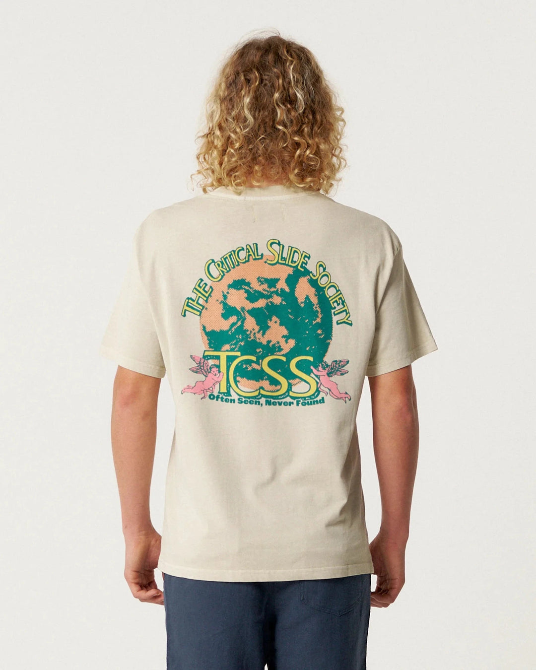 The Critical Slide Society Angels T-Shirt Ecru S 