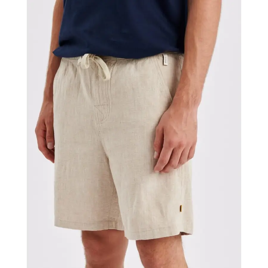 The Critical Slide Society Cruiser Linen Shorts Ecru 30 