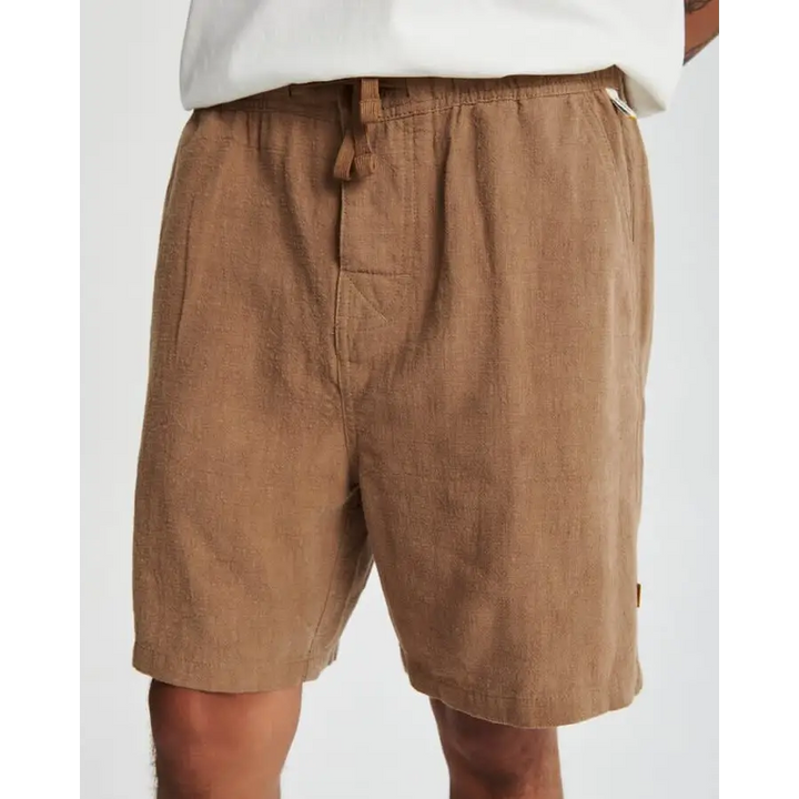 The Critical Slide Society Cruiser Linen Shorts Mud 36 