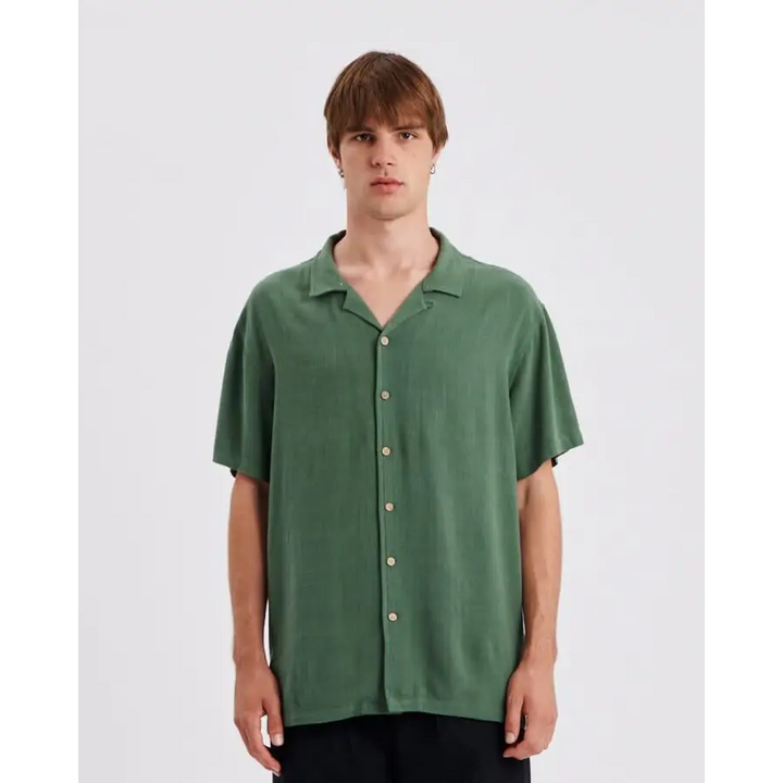 The Critical Slide Society Ernie Resort Shirt Moss S 