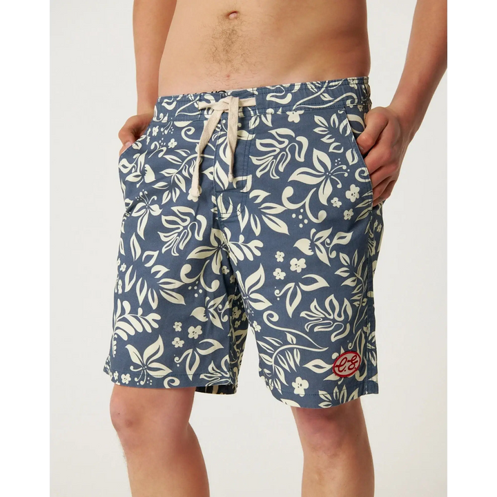 The Critical Slide Society Helloha 17" Trunk Boardshorts Blue 30 