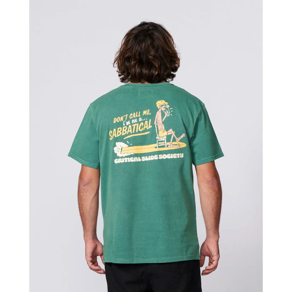 The Critical Slide Society Sabbatical T-Shirt - Bottle Green / S