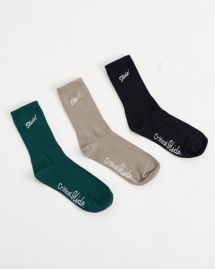 The Critical Slide Society Slide Socks 3-Pack 