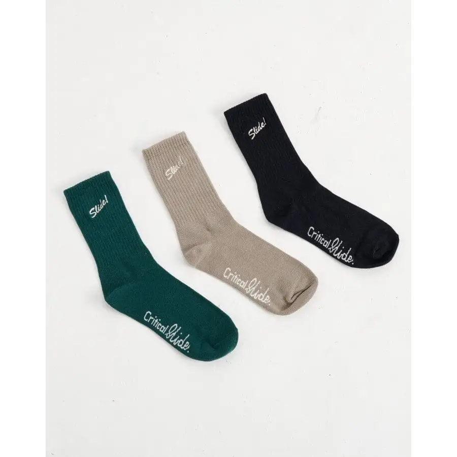 The Critical Slide Society Slide Socks 3-Pack 