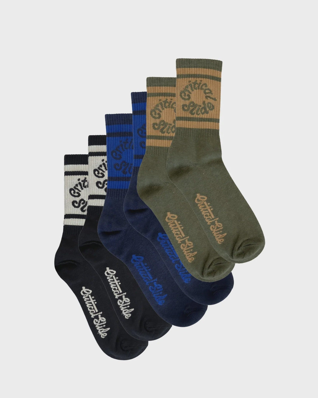 The Critical Slide Society Spiral 3Pk Sock 
