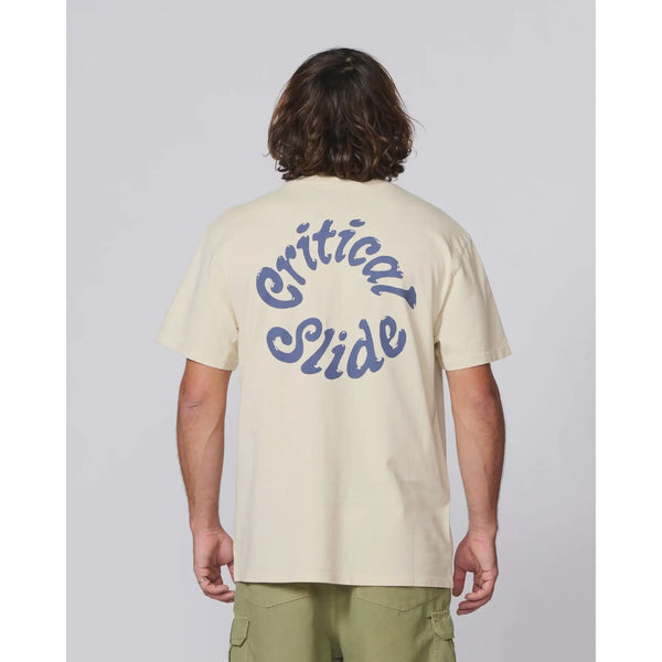 The Critical Slide Society Spiral T-Shirt - Ecru / S