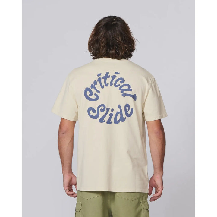 The Critical Slide Society Spiral T-Shirt - Ecru / S