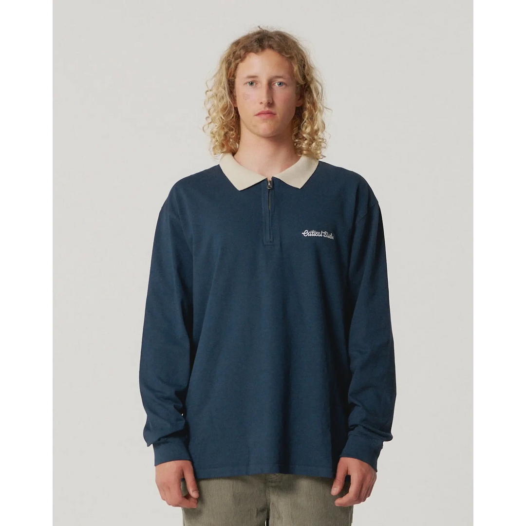 The Critical Slide Society Sun Cured Rugby 1/4 Zip 