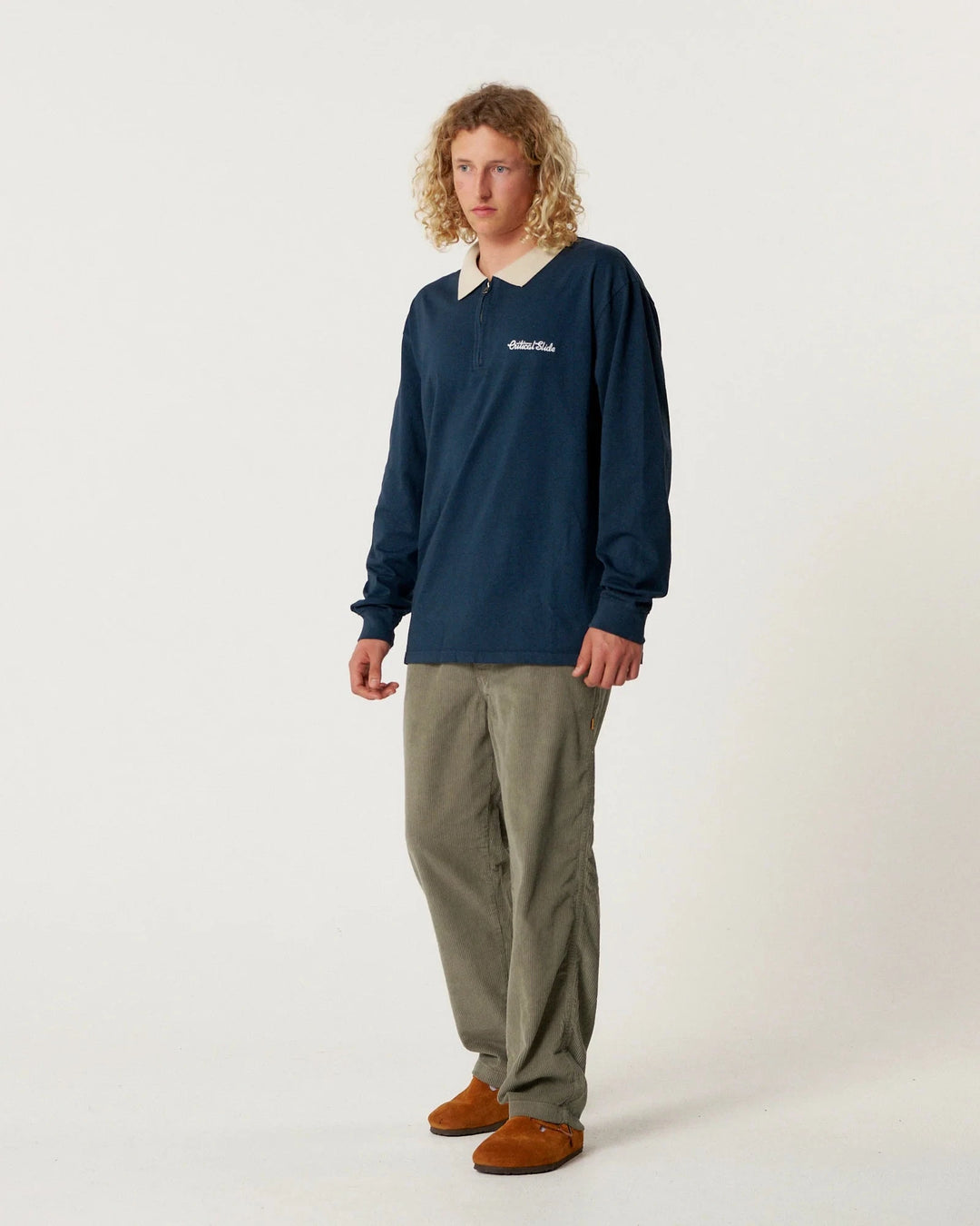 The Critical Slide Society Sun Cured Rugby 1/4 Zip 